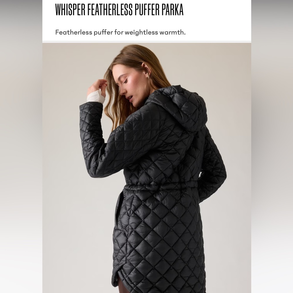 Black Athleta Parka (size Small)